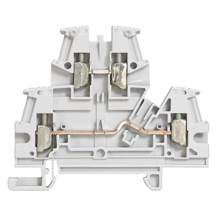 Rijgklem 2 etages 4mm² grijs Viking 3 VVE=60