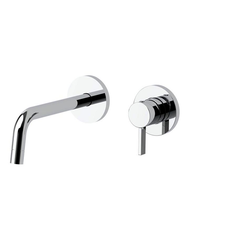 Inbouw wastafelkraan FOX +uitloop 178mm 2 ronde rozetten diam.70 FOX105CR70