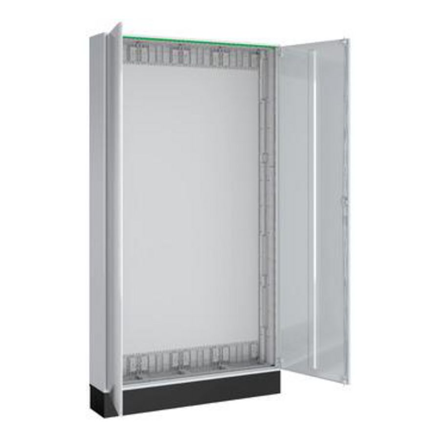 Metalen vloerstaande beh. B800xH1980xD210mm IP44 klasse II