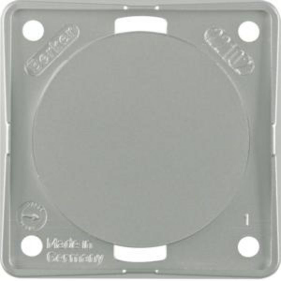 Blindplaat berker Integro chroom mat