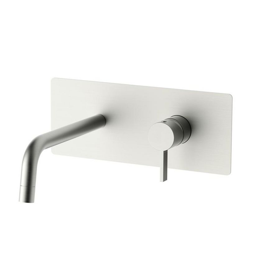 Inbouw wastafelkraan FOX +uitloop 123mm muurplaat 250x100 FOX104ST