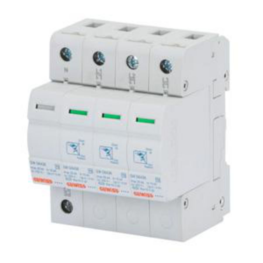 LST-OVERSPANNINGSBEVEILIGING-3P+N 20KA-TYPE 2-4 MODU