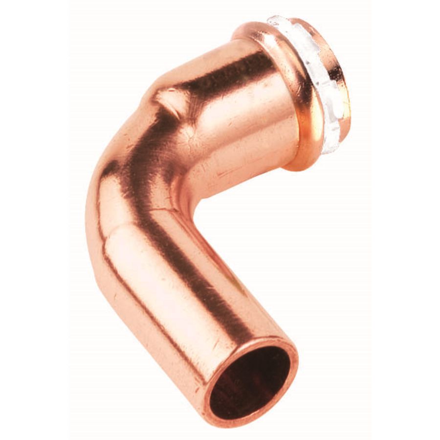 Insteekbocht 90° Solar SudoPress Koper pers x spie 18x18mm SPS5001V VVE=10