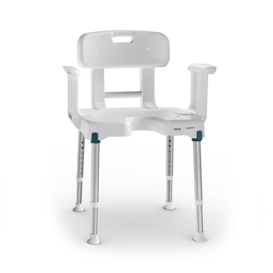 Aquatec Pure Isla Douchestoel met Armsteunen en rugleuning