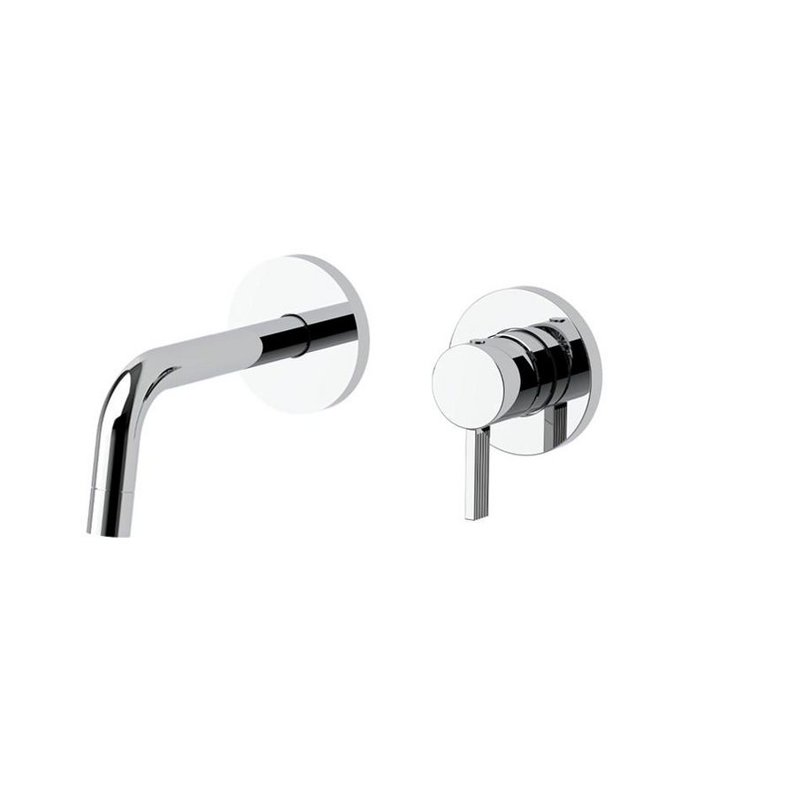 Inbouw wastafelkraan FOX +uitloop 123mm 2 ronde rozetten diam.70 FOX104CR70