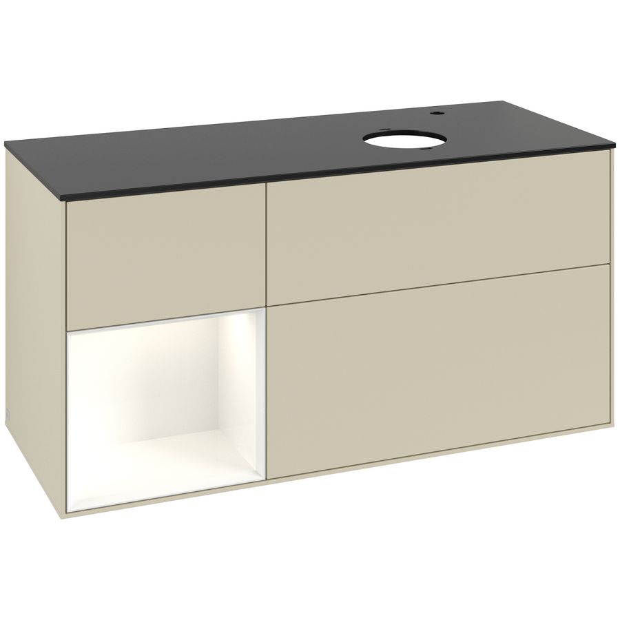 Wastafelonderkast Finion 1200x603x501mm S.Grey Matt Lacquer F922GFHJ