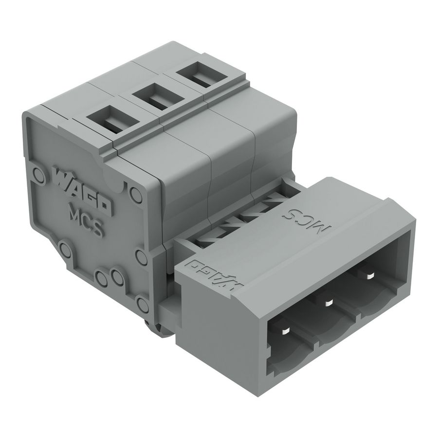 1-draads male steker 2,5mm² grijs 231-603/018-000 VVE=100