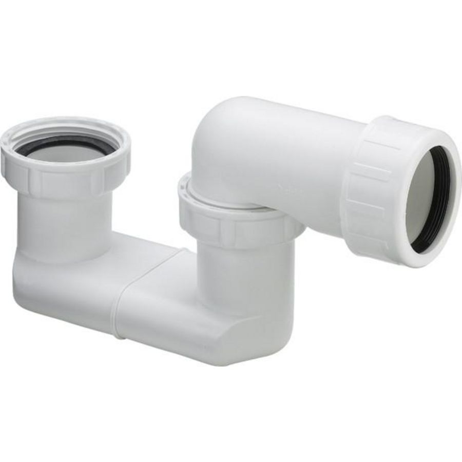 Douchebaksifon 1.1/2" bn. zonder plug+ losse bocht