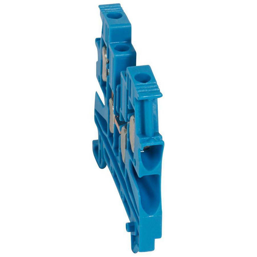 Rijgklem 4-polig 4mm² blauw Viking 3 VVE=25