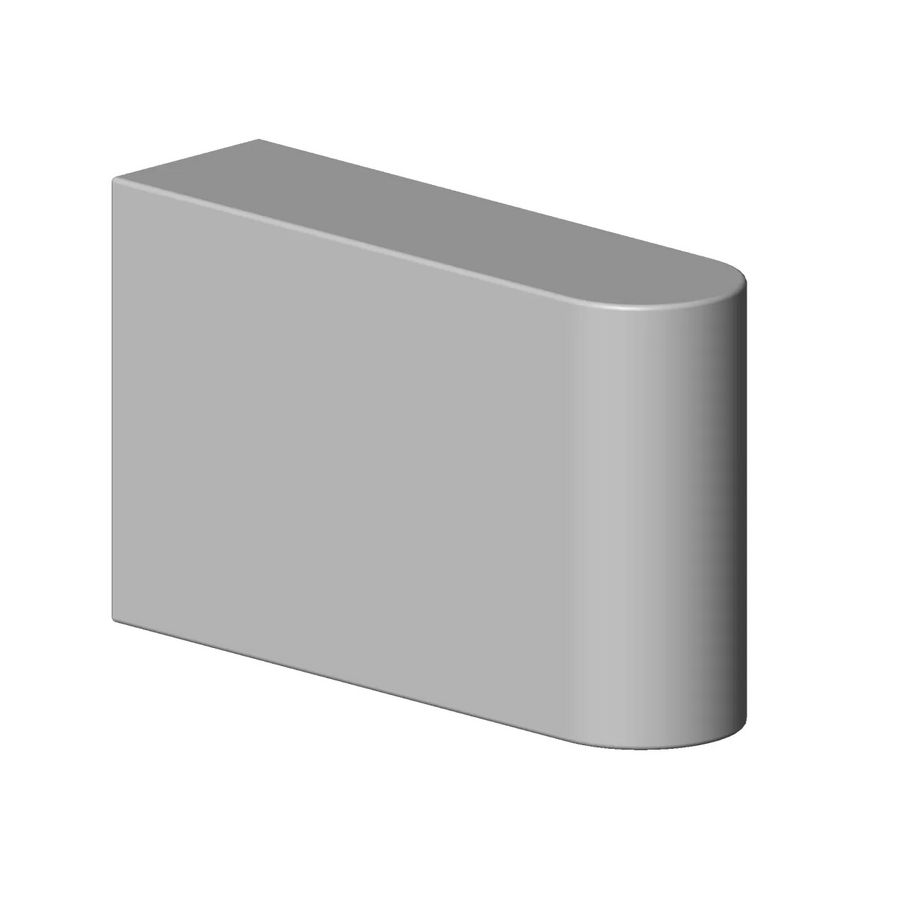 Houder voor douchegarnituur boven 20x41x66mm Mat Wit