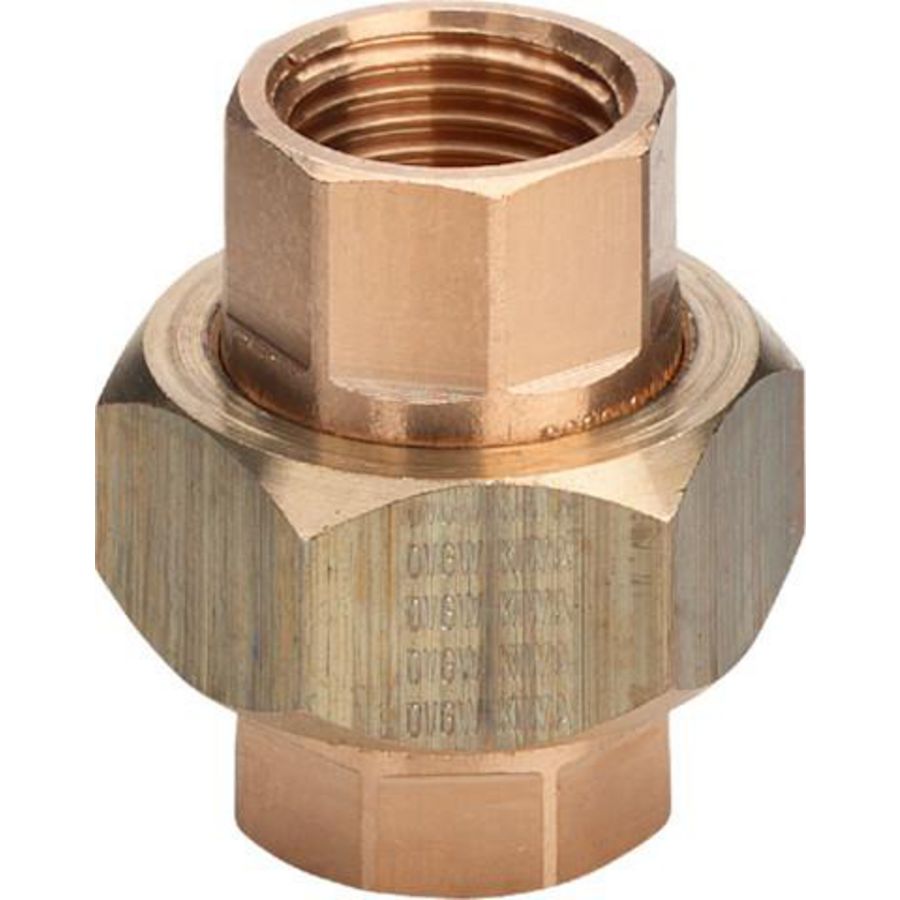 Schroefkoppeling 3-delig brons 1" 3330 VVE=60