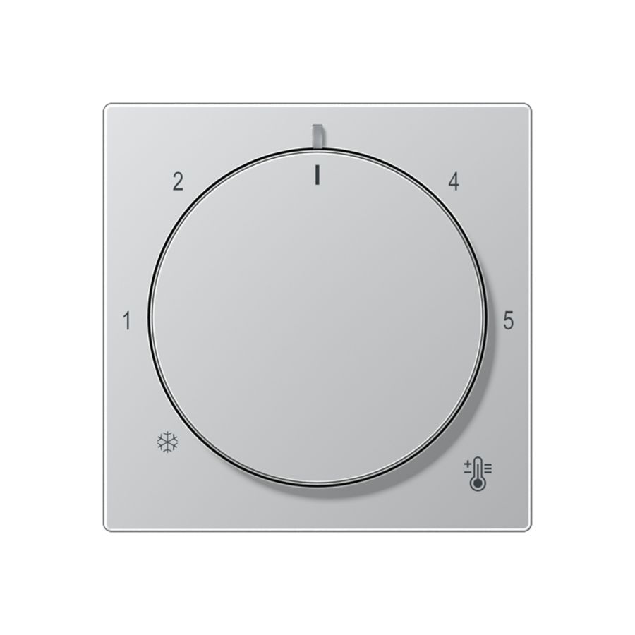 Thermostaatafdekking A slagvast alu