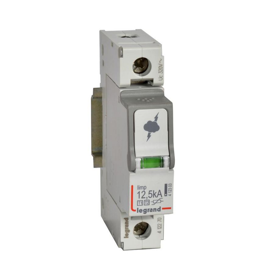 Overspanningsbeveiliger T1 + T2-1P12.5kA1.5kV-320V-1m