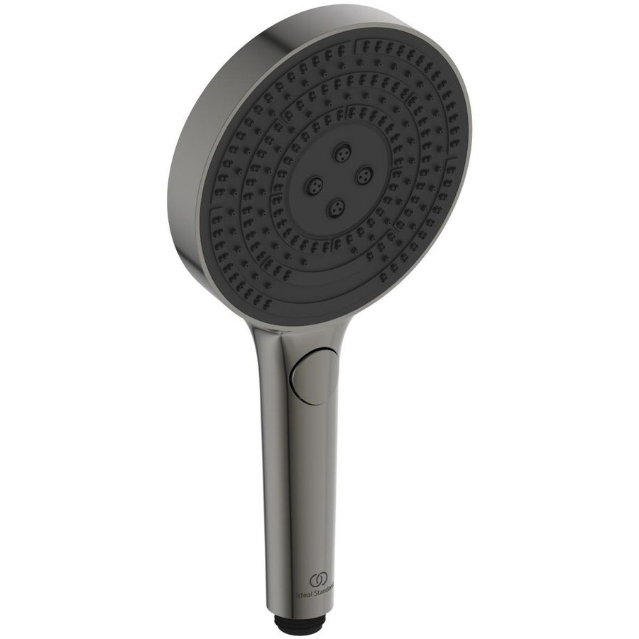 Handdouche 130mm 3 functies magnetic grey Idealrain