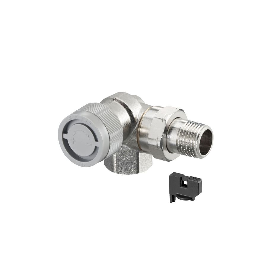 Afsluiter thermostatisch dynamisch AQ dubbelhaaks links 3/8" met vuilfilter