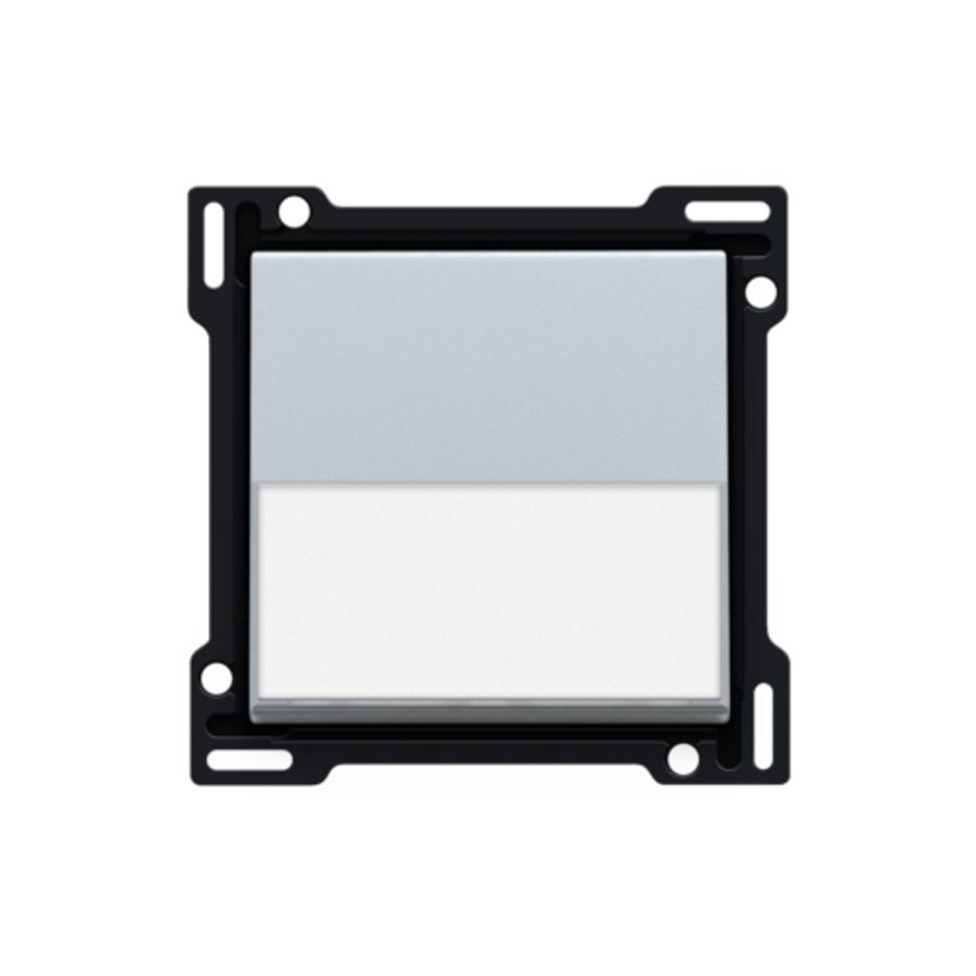 Afwerkingsset tekstveld enkelv. schakelaar/knop sterling