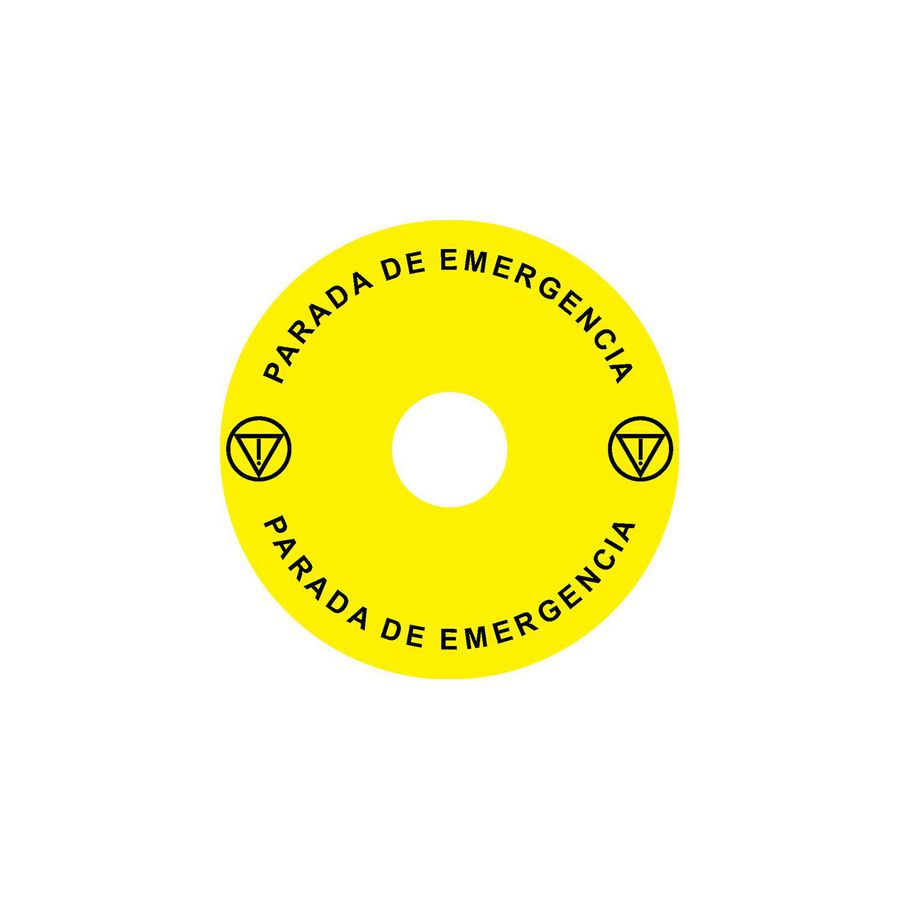 Noodstopssticker opening Ex9P1 H cirkel 90mm Ex9P1 H S9ES