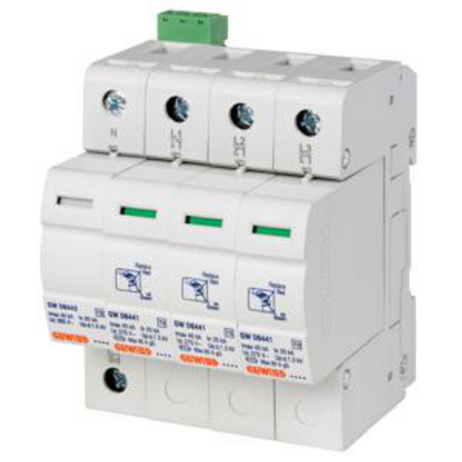 LST-OVERSPANNINGSBEVEILIGING-3P+N 40KA-TYPE 2-4 MODU