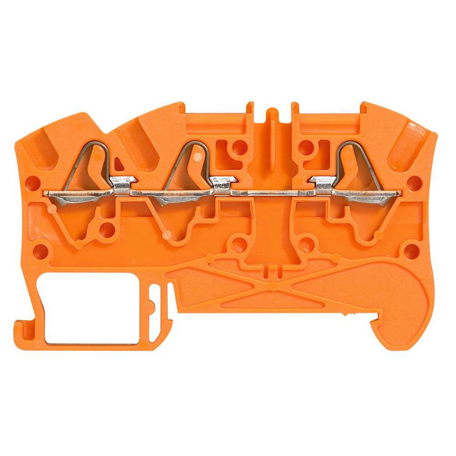 Steekklem 5mm 3-polig 4mm² oranje Viking 3 VVE=60