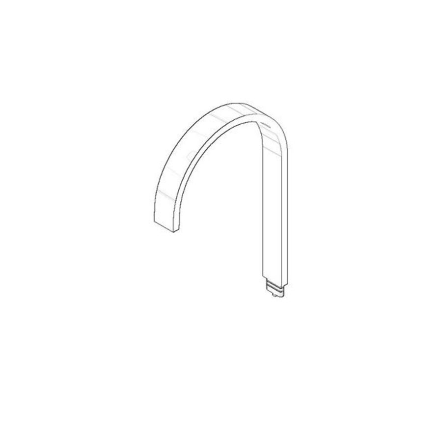 Uitloop 200x35x11x312mm chr