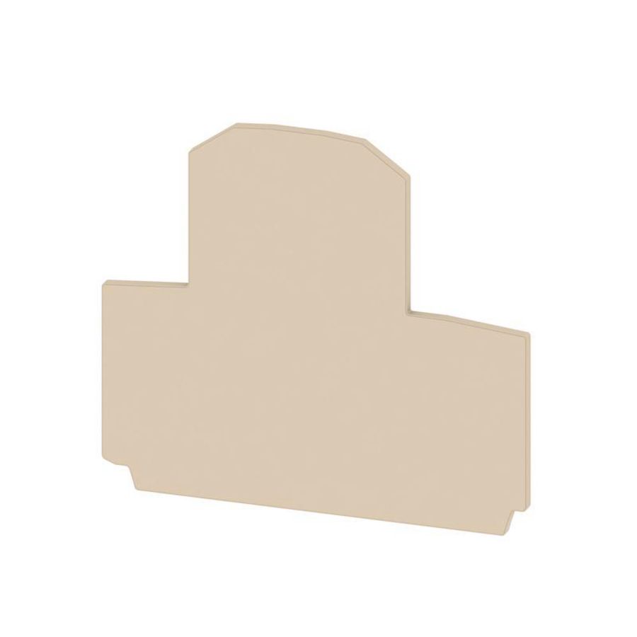 Afsluit- eindplaat d.beige h:60mm b:1.5mm V-0, VVE=20