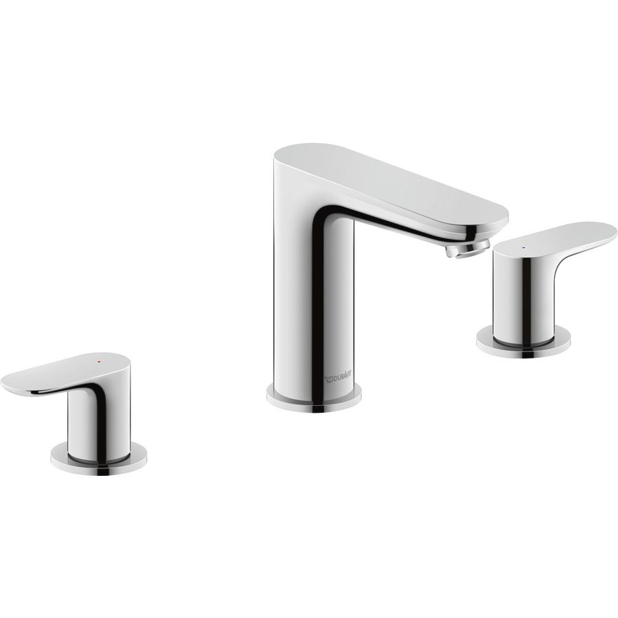 Wave 3-gats wastafelkraan chroom hoogglans sprong 129mm