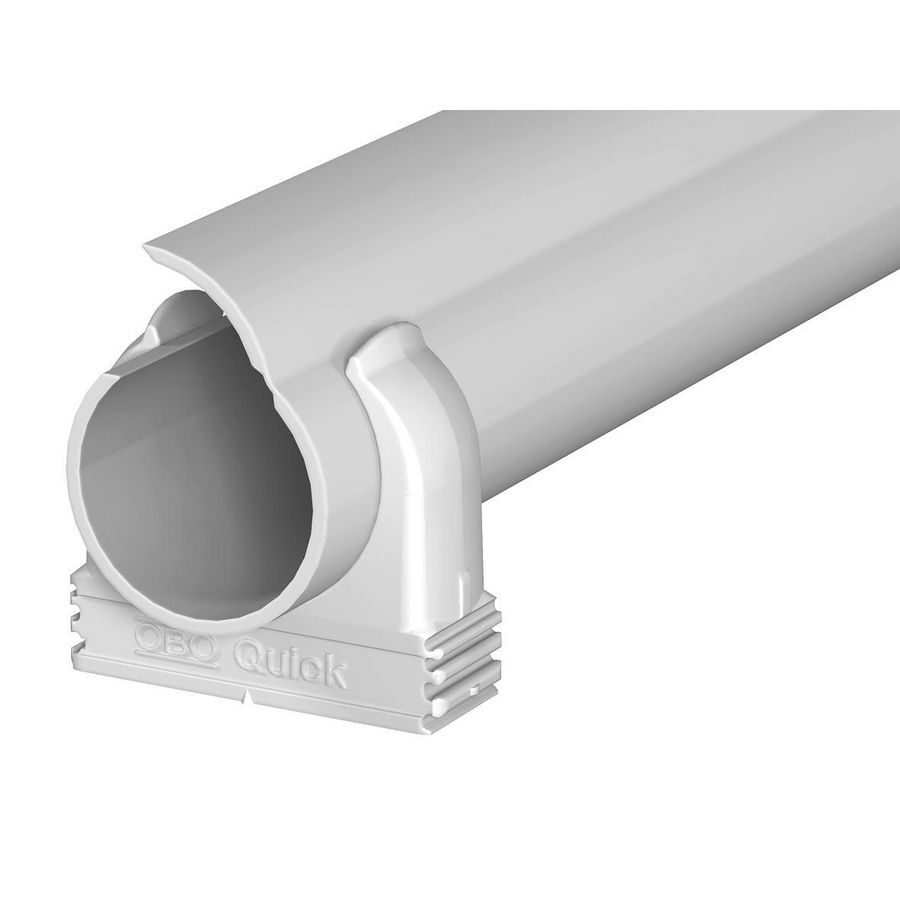 Set a 10x 2mtr.installatiebuis Quick-pipe (sluitbaar) + 60x Quick-beugel M20