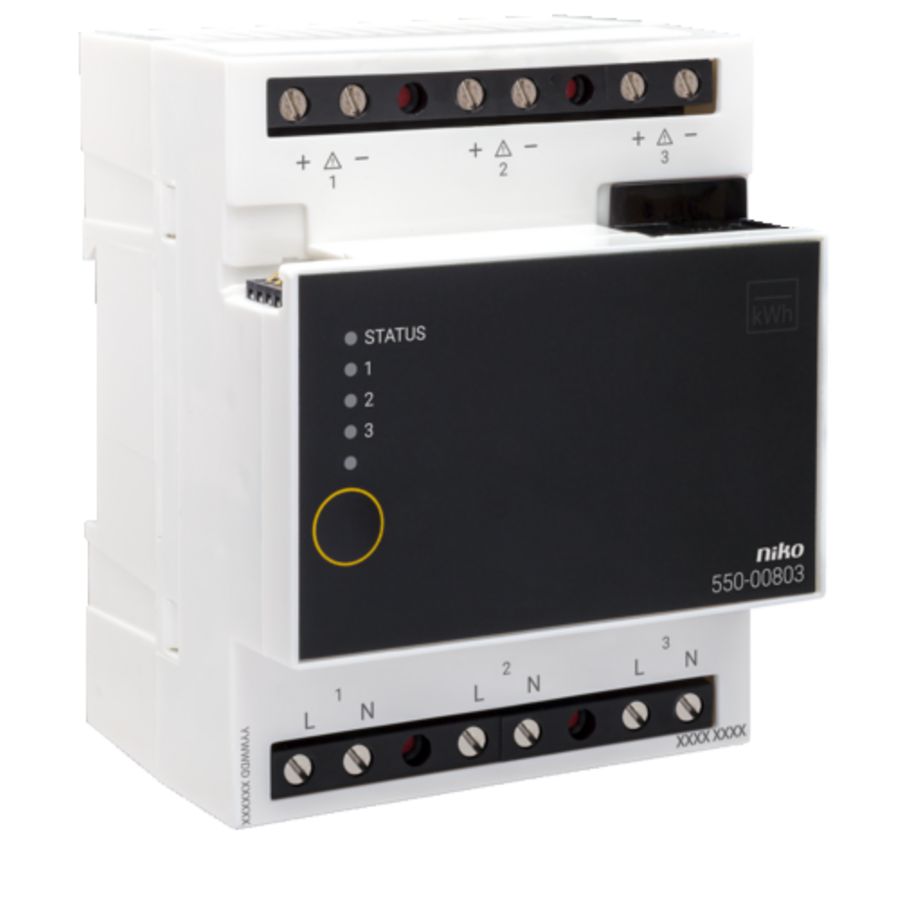 Meetmodule elektriciteit 3 kanalen Home Control