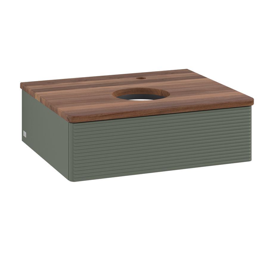 Wastafelonderkast Antao 600x190x500mm L.Green Matt Lacquer L07152HL