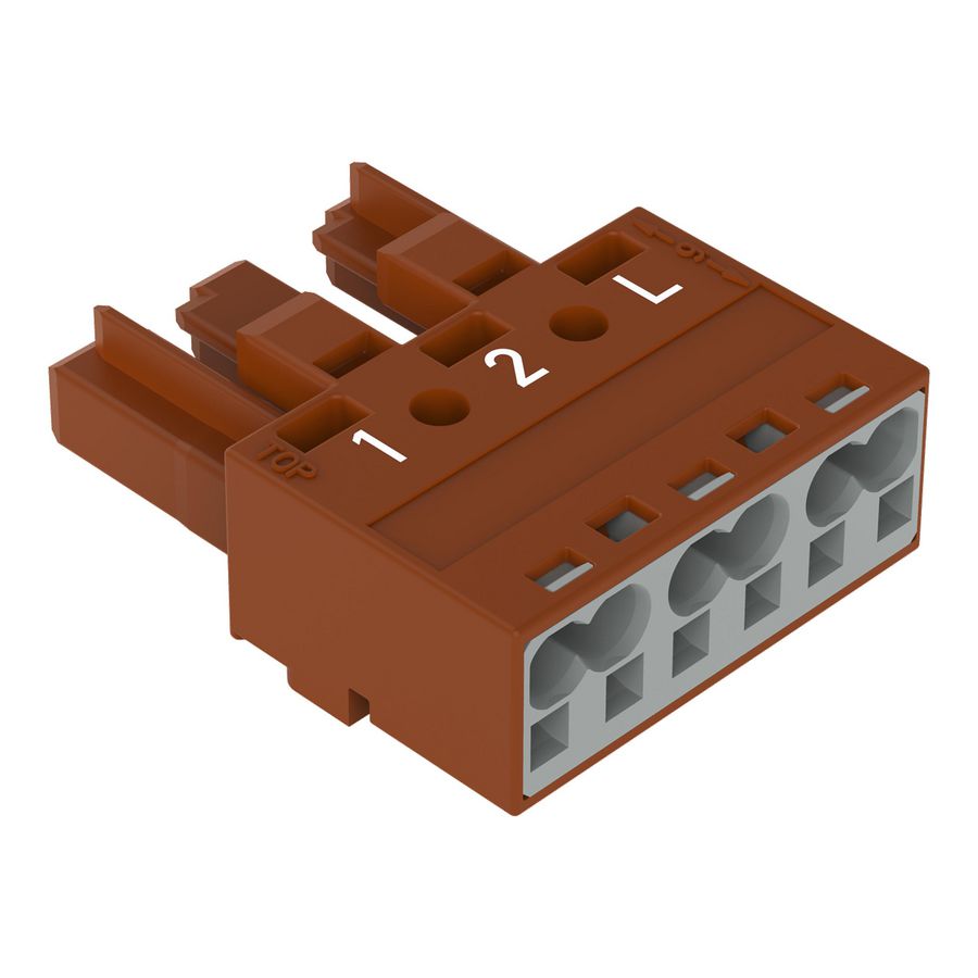 Female 3-polig Cod. S bruin 770-1363