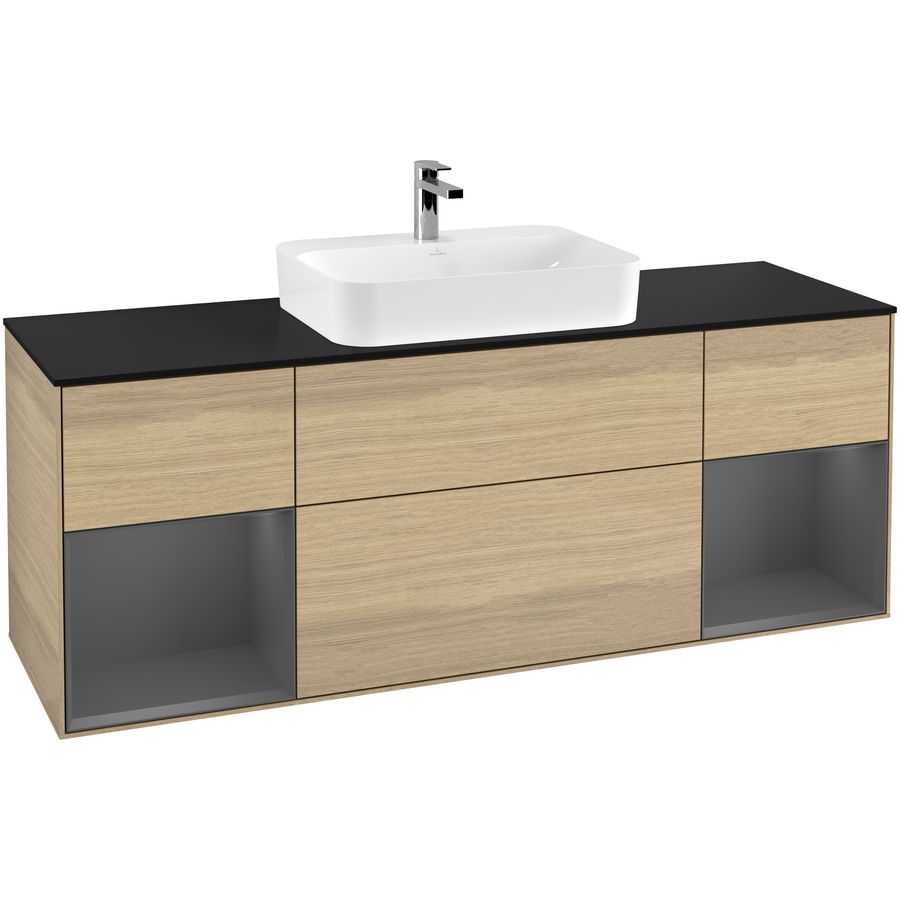 Wastafelonderkast Finion 1600x603x501mm Oak Veneer G452GKPC