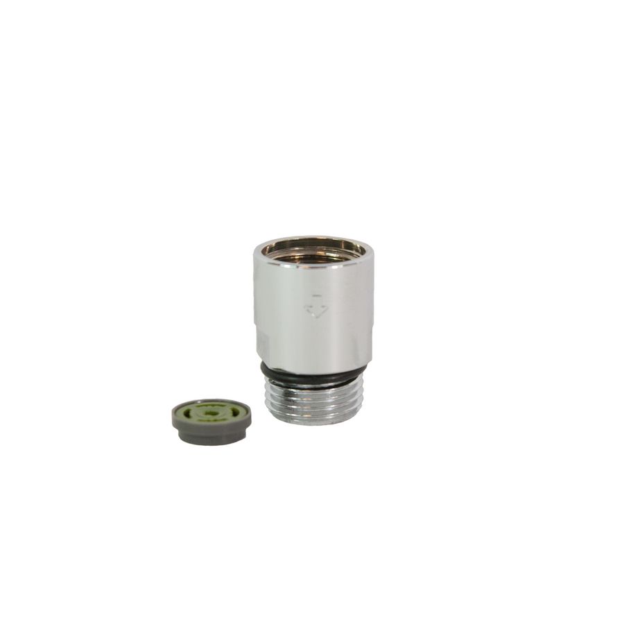 Waterdoseerventiel ProDos DWSA 2l/min. messing vernikkeld 1/2"bi.dr. x bu.dr. lang