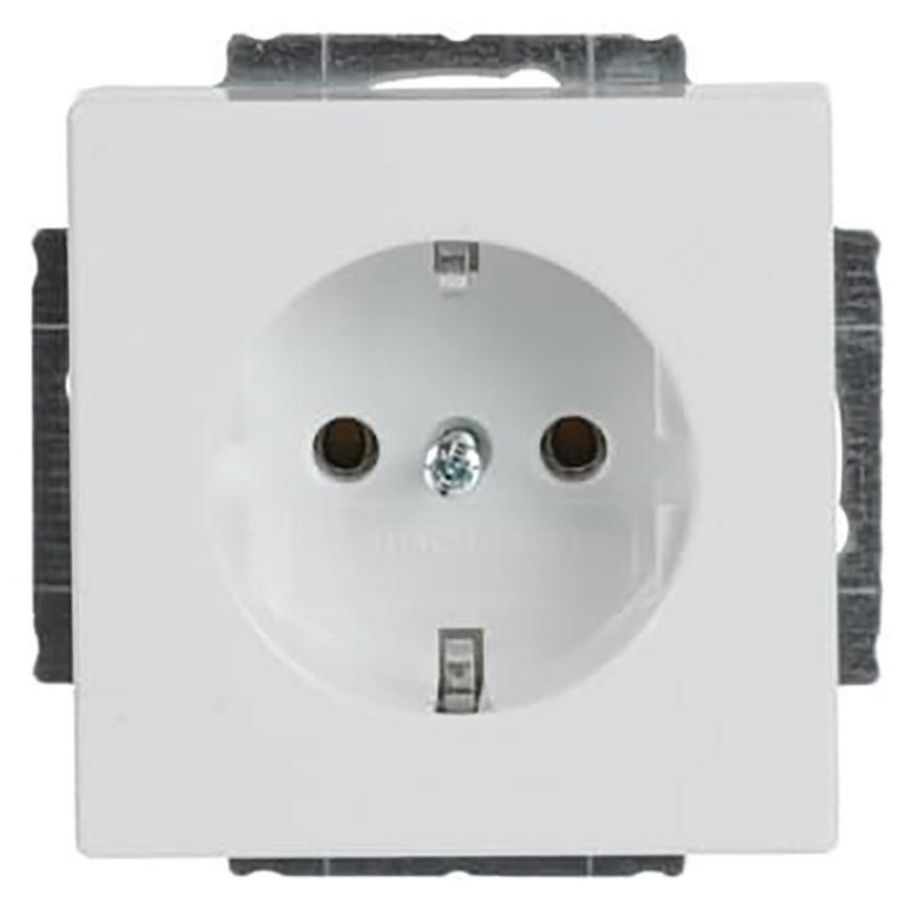 Wandcontactdoos randaarde Centraalplaat inbouw s-studiowit