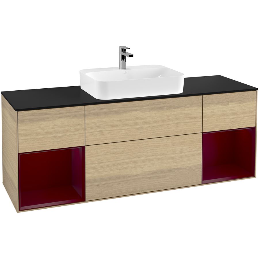 Wastafelonderkast Finion 1600x603x501mm Oak Veneer G452HBPC