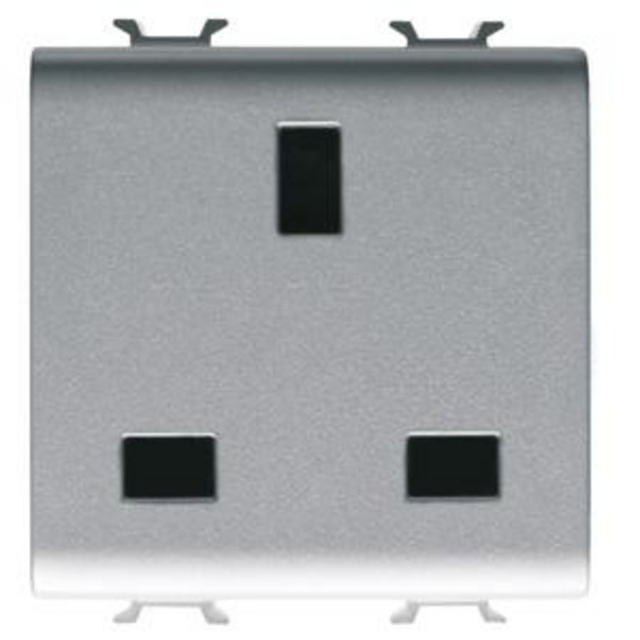 BRITISH STANDARD SOCKET-OUTLET 250V ac-2P+E 13A-2 GANG VVE=6