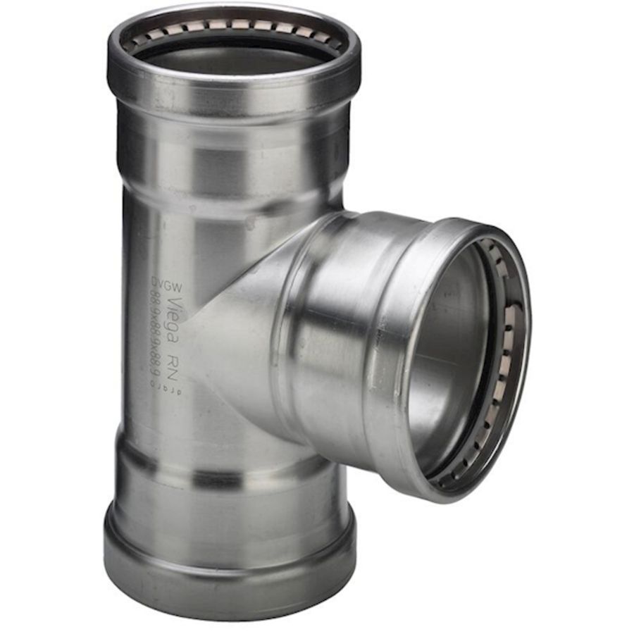 T-koppeling Sanpress Inox XL 88,9x88,9x88,9mm