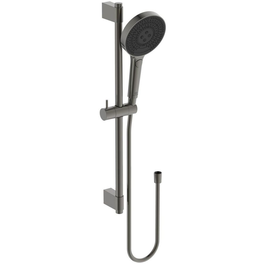 Glijstangcombinatie 600mm 1750mm magnetic grey Idealrain