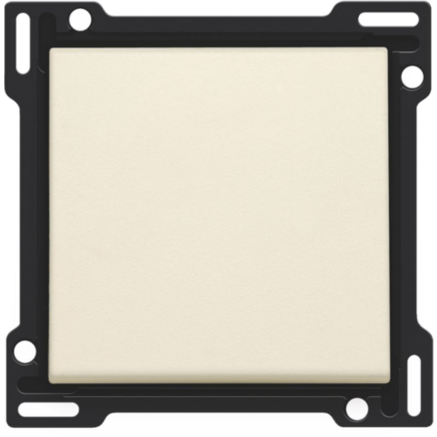 Afwerkingsset enkelv. schakelaar/drukknop cream