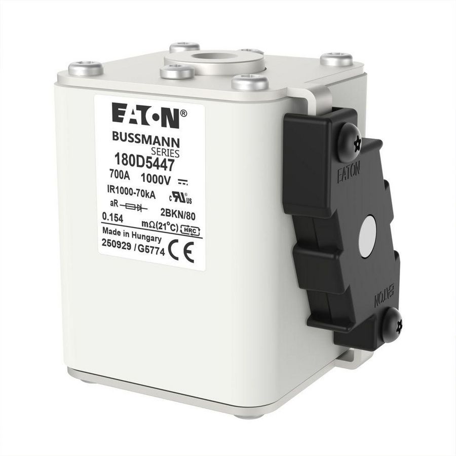 Fuse-link high speed 700A 1000 Vdc 100 kA 80x124x80 body 2 T