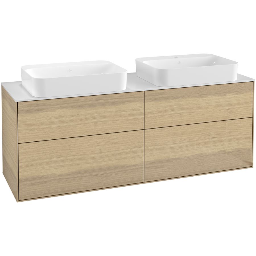 Wastafelonderkast Finion 1600x603x501mm Oak Veneer G72100PC