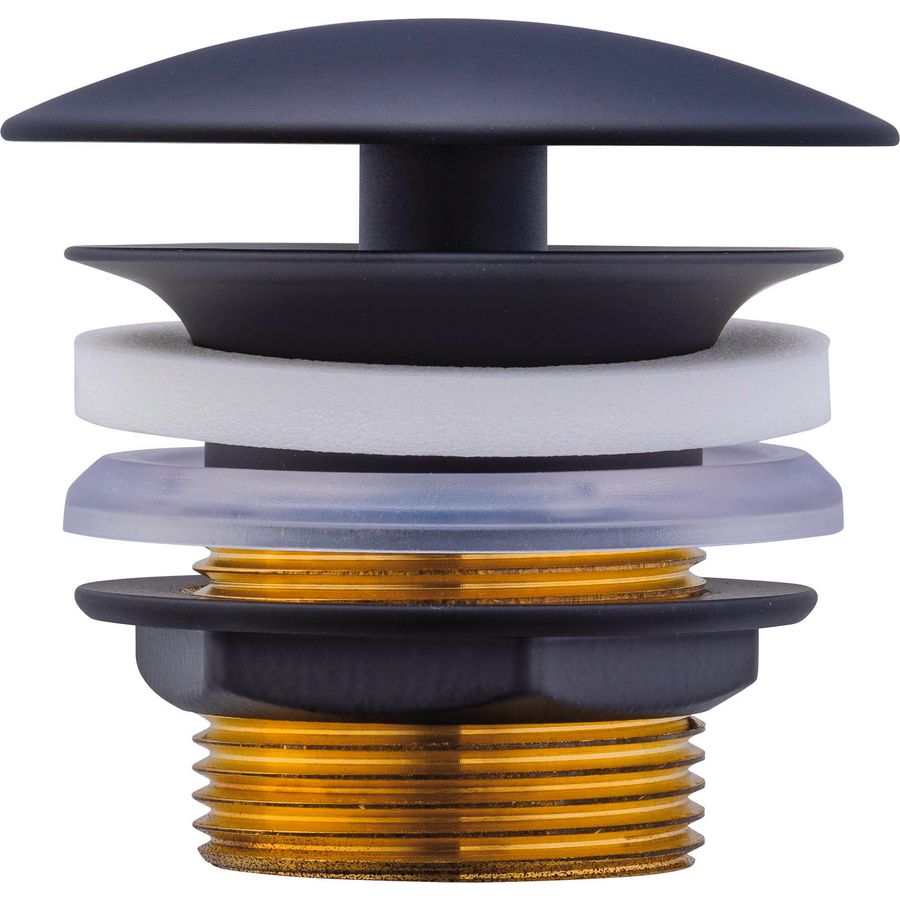 Afvoerventiel Zwart Mat 72x72x69mm 0050244600