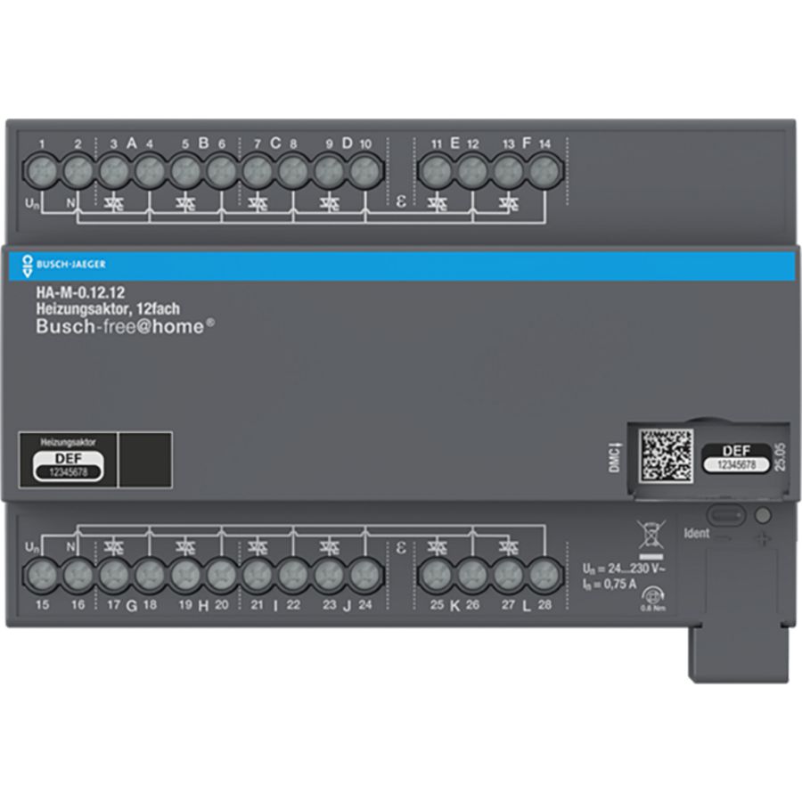 FaH verwarmingsaktor 230V 12-v DIN-rail