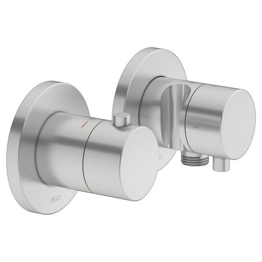 Set thermostaatkraan inbouw 2-weg slangaansl.