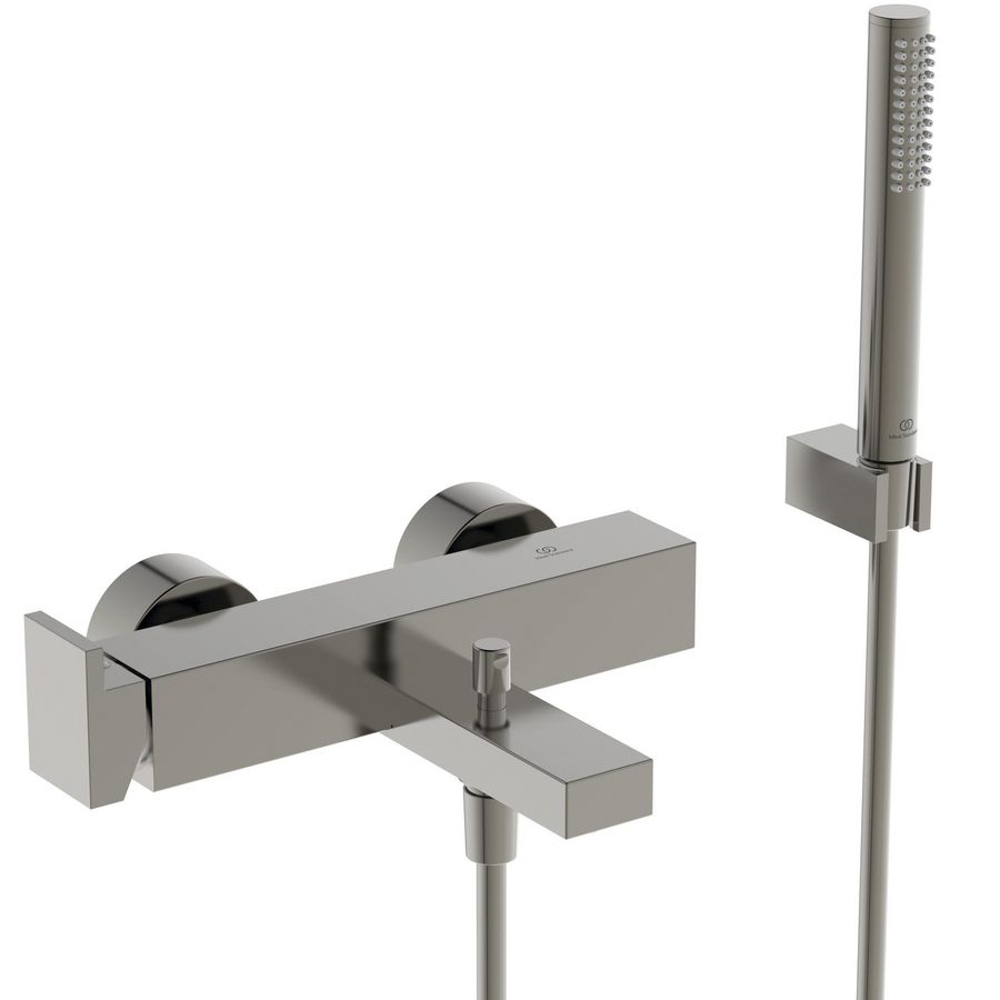 Bad/douchemengkraan h.o.h. 150mm m. badset silver storm (rvs-look) Extra