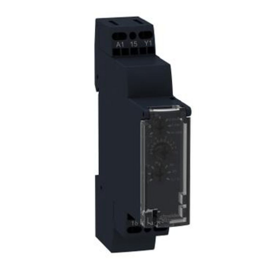 Tijdrelais 9 functies 1s-100 h 24-240V AC 1OC Harmony