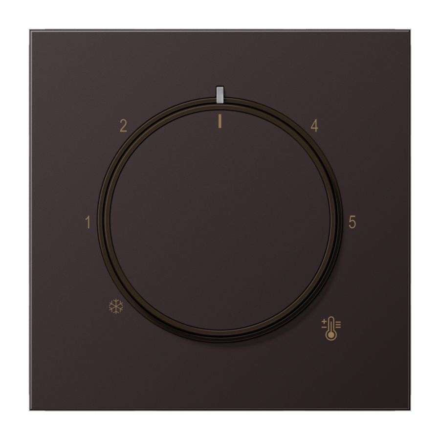 Thermostaatafdekking LS alu dark