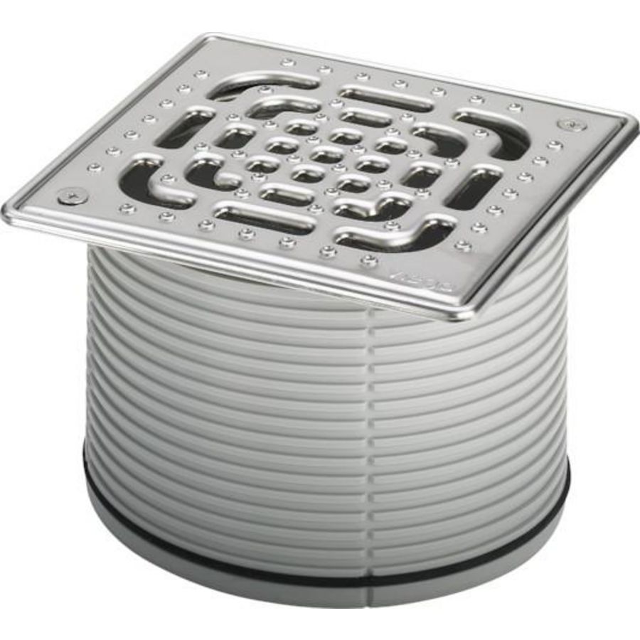 Opzetstuk 150x150 chroomnikkelstaal/blank