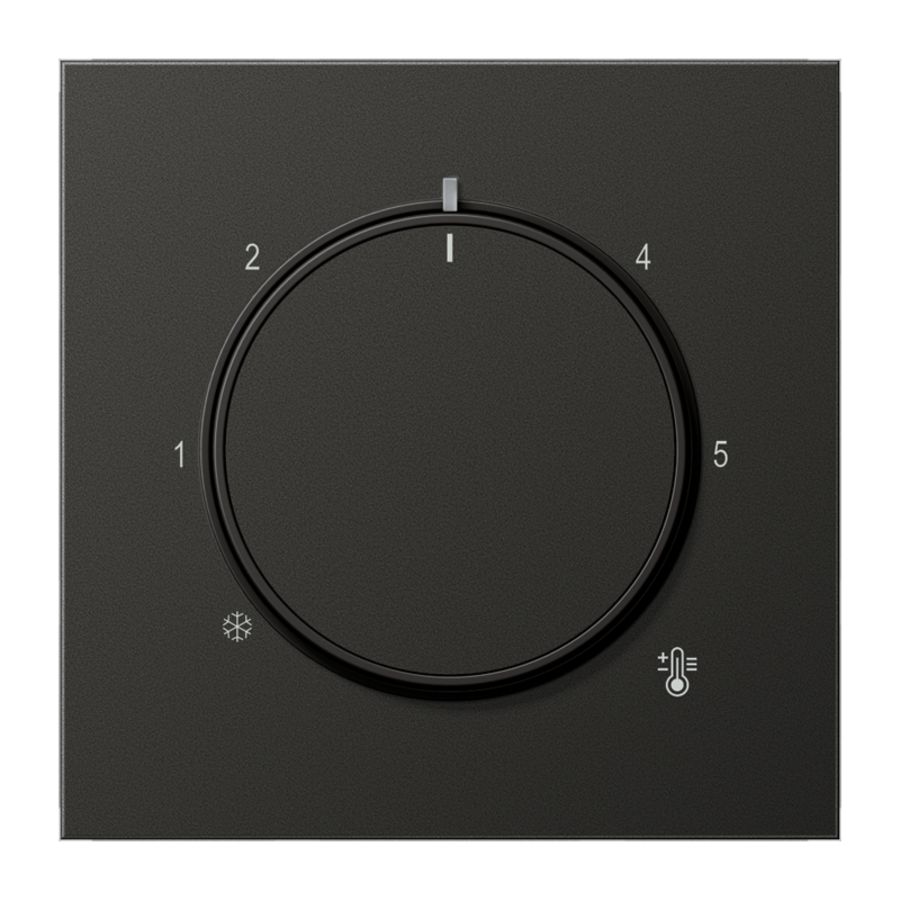 Thermostaatafdekking LS antraciet