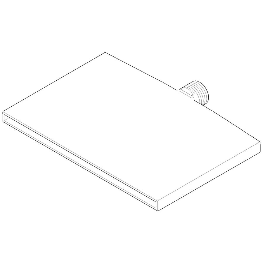 Uitloop 180x127x21mm Platina gebors.