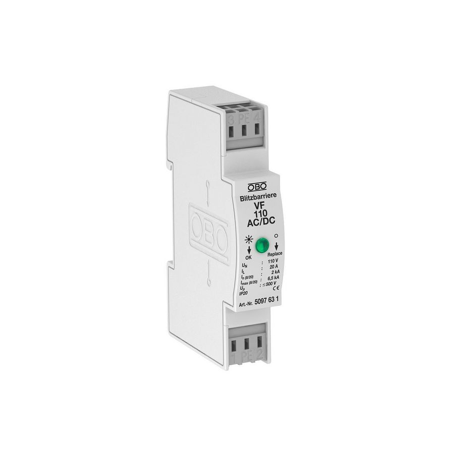 Bliksembarrière voor AC en DC 110V AC